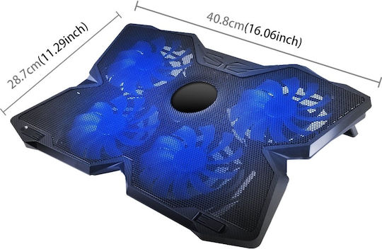 Cooling Pad για Laptop με 4 Ανεμιστήρες (1-CPad(4fans))