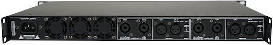 Ihos D-1204 Power Amplifier PA 4 Channels 500W/4Ω 300W/8Ω 900W/100V With Cooling System