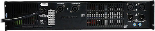 Ihos D-3600 Τελικός Ενισχυτής PA 2 Καναλιών 3600W/4Ω 1800W/8Ω με Σύστημα Ψύξης L005746