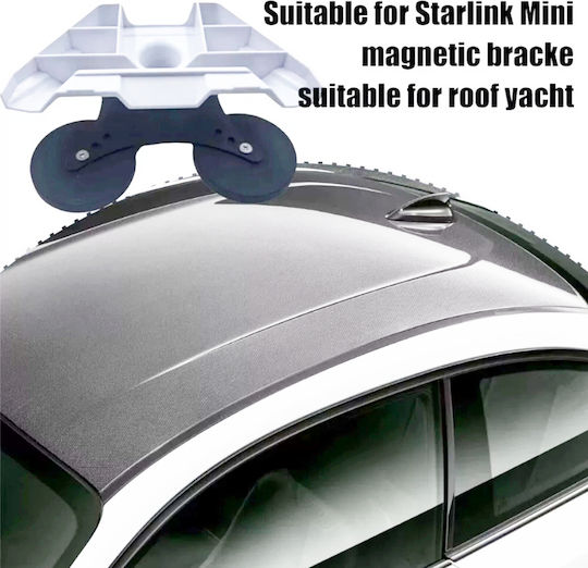 Magnetic Roof Base Magnetic Roof Mount Gen 3 Standard Starlink Internet Satellite Mini Roof Magnet Bracket Adapter Strong Magnet No Drill Installation Code 1-per0070
