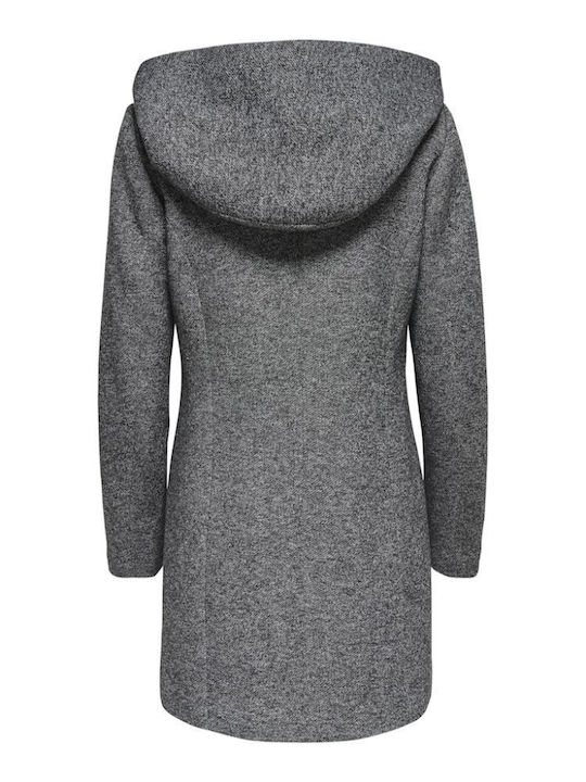 Sedona Women's Dark Grey Peacoat with Hood