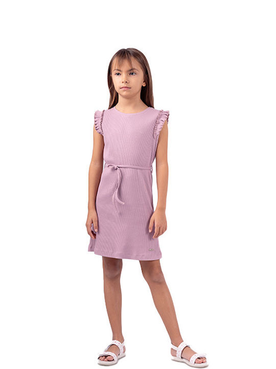 Rochie pentru Copii Fără mâneci Dusty Lilac