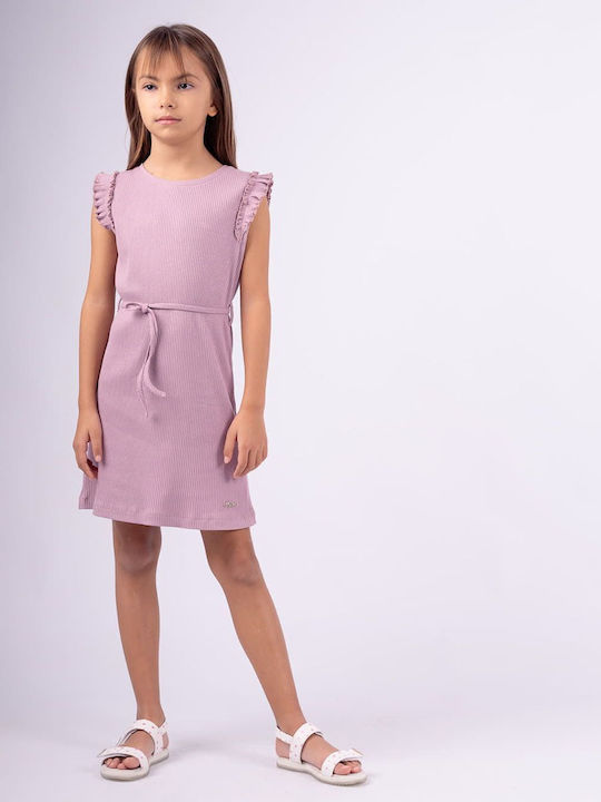 Rochie pentru Copii Fără mâneci Dusty Lilac