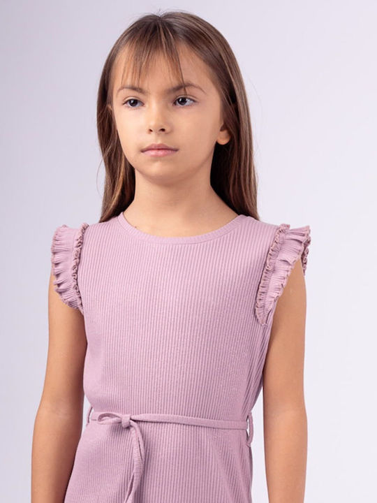Rochie pentru Copii Fără mâneci Dusty Lilac