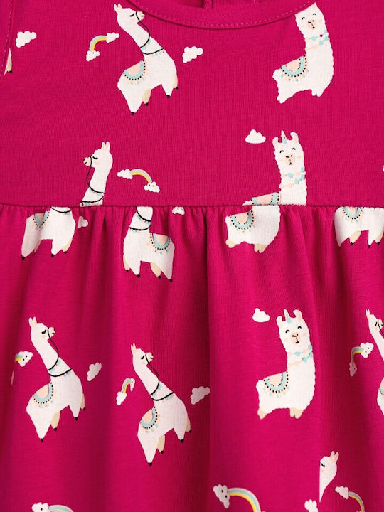 Kinderkleid Ärmellos Fuchsia