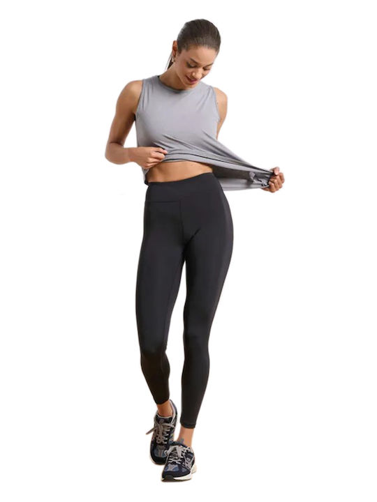 Training Γυναικείο Cropped Κολάν Ψηλόμεσο Μαύρο
