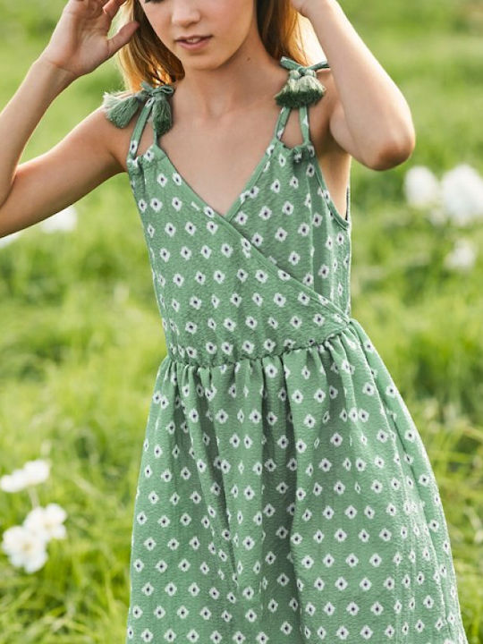 Kinderkleid Ärmellos Bay Leaf Mint