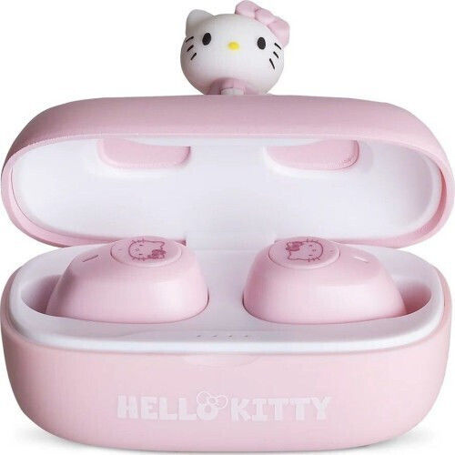 OTL Hello Kitty 3D Character In ear Bluetooth хендсфри Слушалки с Кутийка за Зареждане Розов