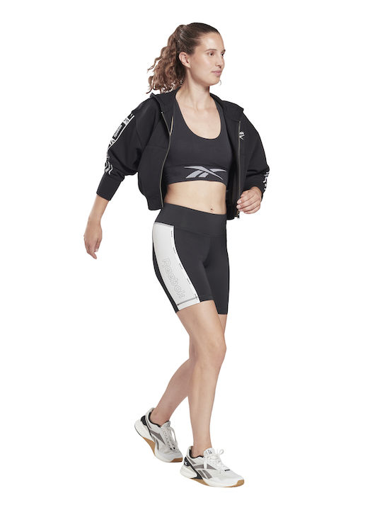 Piping Training Women's Bike Leggings High Waist Night Black