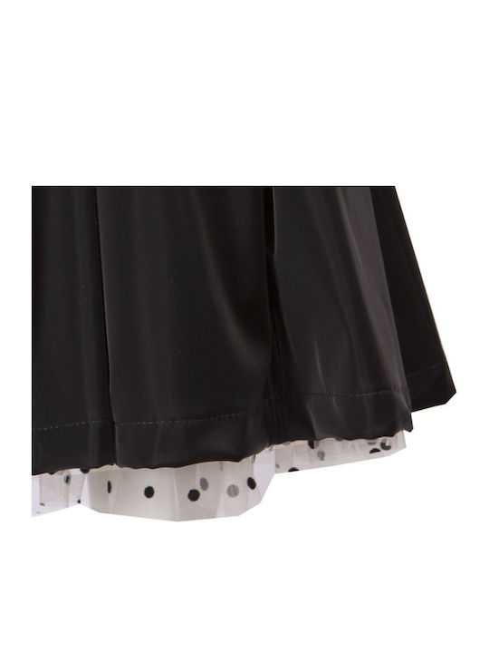 Children's Dress Long Sleeve Velvet Black