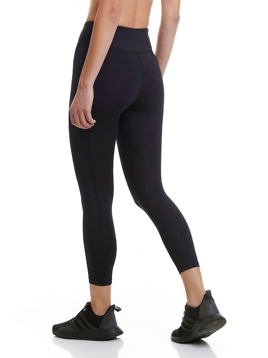 Training Women's Cropped Firming High Waist Black Leggings