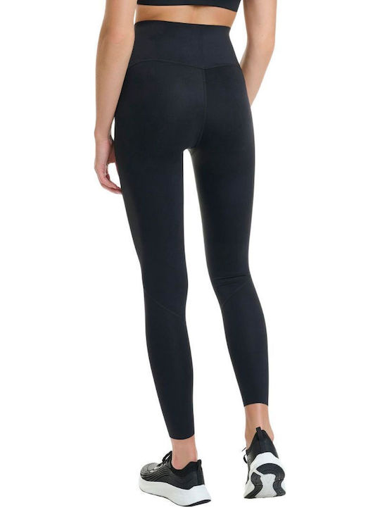 Damen Gekürzte Formendefinition Leggings Hohe Taille Schwarz