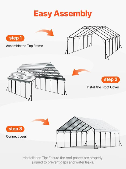 Vevor Gazebo Garten 5.8x7.45m