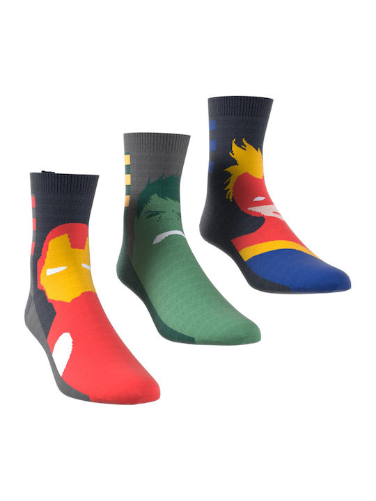 adidas Παιδικές Κάλτσες Grey Five/ Collegiate Green/ Legend Ink