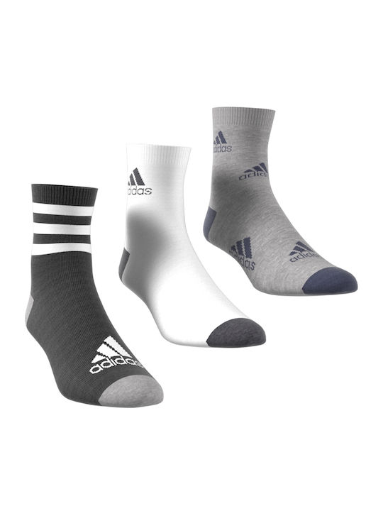 adidas Παιδικές Κάλτσες Μακριές Performance Μαύρες 3 Ζευγάρια