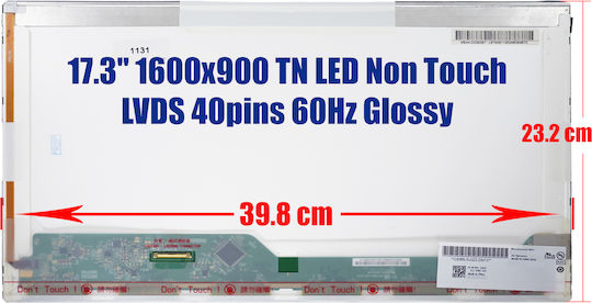 Sony Vaio Laptop Monitor Sve171g12m Sve1713e1ew Sve171e13m N173fge-l23 Code 1131