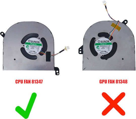 Laptop CPU Cooling Fan Dell XPS 15 9500 9510 9520 9530 Precision 5550 5560 5570 09RK6 009RK6 FK50V 0FK50V DC2800OSSL DC28000SSL DC28000U1SL 4pin Code 81347
