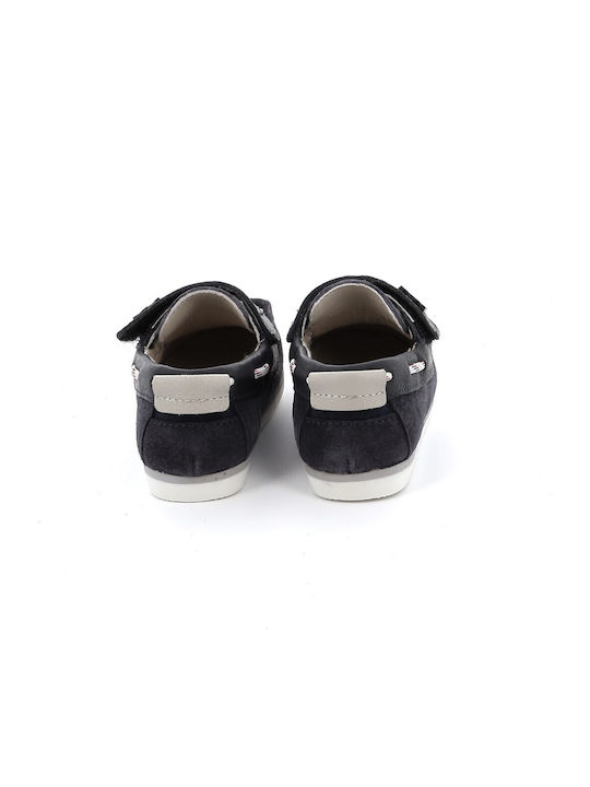 Boys Suede Slip-On Moccasins Navy Blue