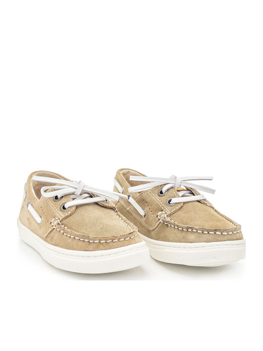 Mayoral Nautical Shoe Sustainable Leather Boy 24-47562-061 Beige-Grey