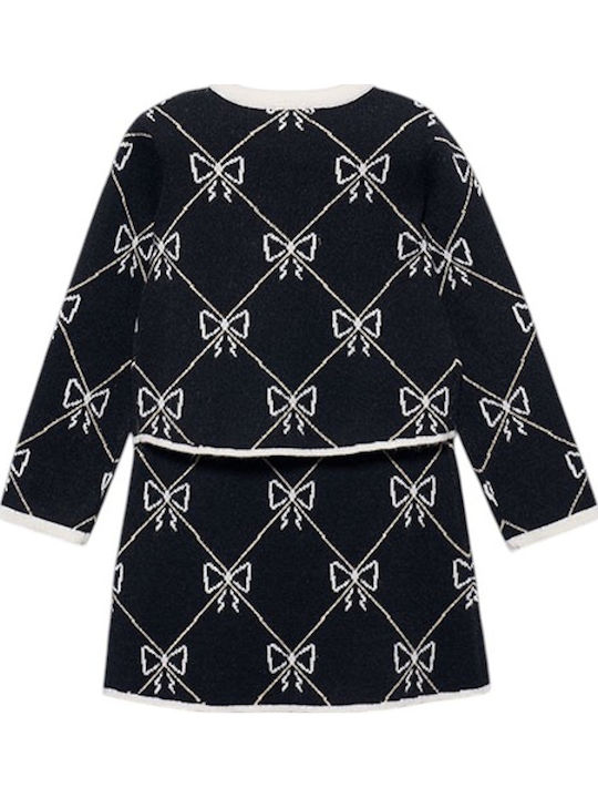 Kids' Set with Skirt Winter 2pcs Black