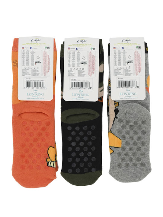 Disney Kindersocken Rutschfest Lion King Multicolor 3 Paar