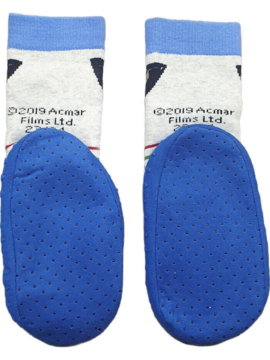 Disney Kids' Slipper Socks Bing Blue Blue