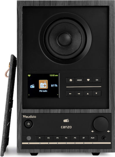 Audizio Canzo Tabletop Radio Electric DAB+ with Bluetooth Black