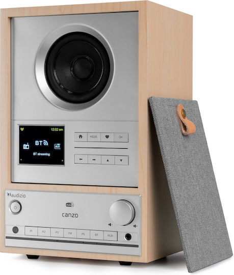 Audizio Canzo Tabletop Radio Electric DAB+ with Bluetooth Wood