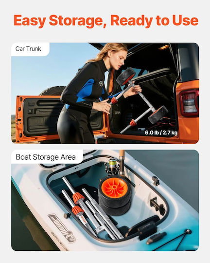 Vevor CZSPHTTC8INC8AUKV001V0 Canoe & Kayak Trolley