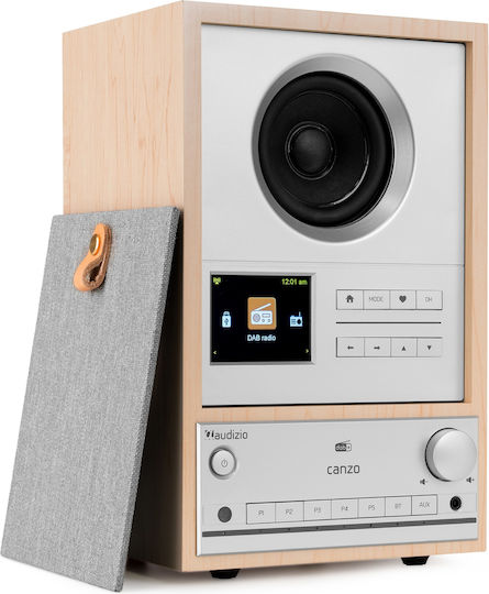 Audizio Canzo Tabletop Radio Electric DAB+ with Bluetooth Wood