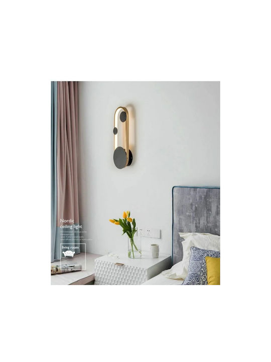 Lightplanet Lumină de Perete cu LED Integrat și Lumină Alb Cald Negru