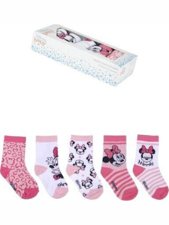 Cerda Παιδικές Κάλτσες Μακριές Disney Baby Minnie Mouse Πολύχρωμες