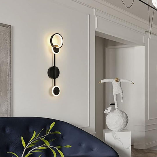 Lightplanet Φωτιστικό Τοίχου με Ενσωματωμένο LED Μαύρο