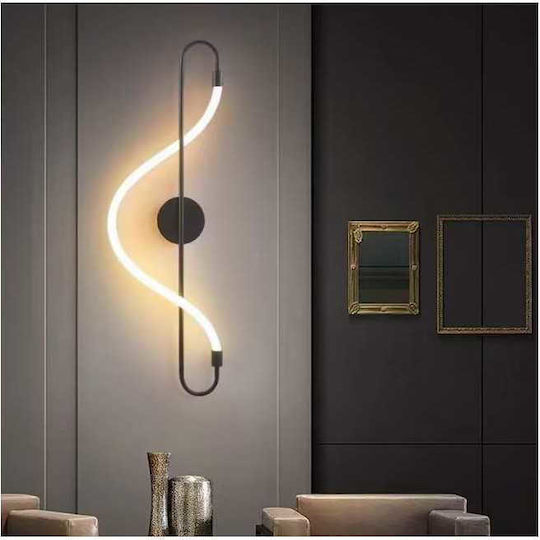 Lightplanet Φωτιστικό Τοίχου με Ενσωματωμένο LED Μαύρο