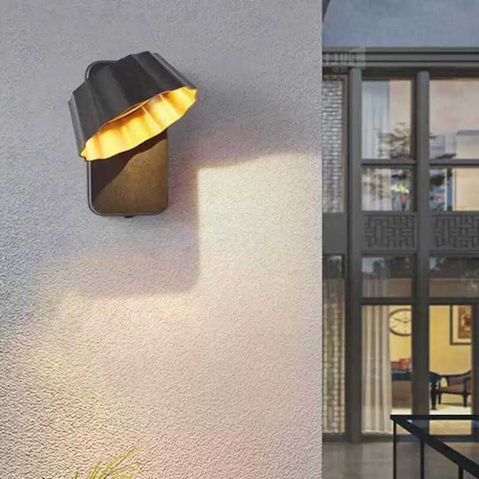 Lightplanet Modern Lamp Wall with Integrated LED Gray