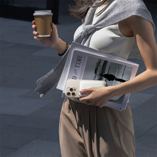 Baseus EnerFill FM11 MagSafe Power Bank 10000mAh 22.5W με Θύρα USB-C Power Delivery Λευκό
