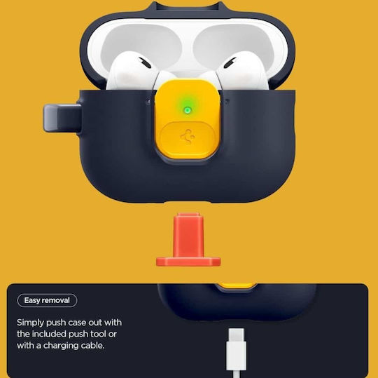 Spigen Θήκη Σιλικόνης σε Navy Μπλε χρώμα για Apple AirPods Pro