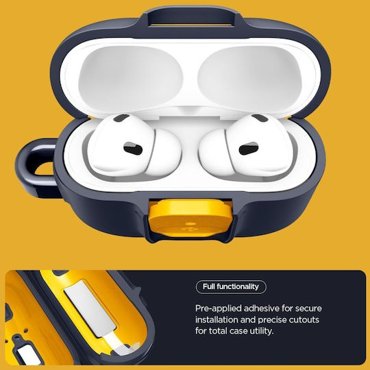 Spigen Θήκη Σιλικόνης σε Navy Μπλε χρώμα για Apple AirPods Pro