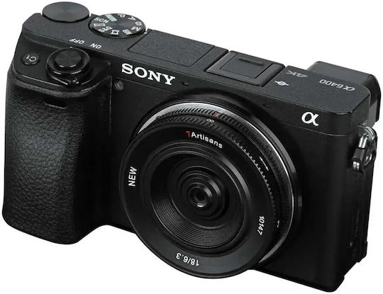 7artisans Crop Фотообектив 18mm f/6.3 Mark II Палачинки / Широк ъгъл за Sony E Монтаж Черен