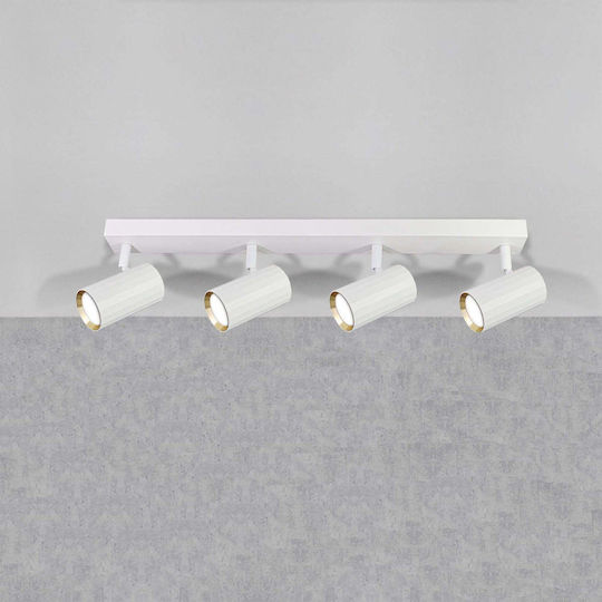 Lightplanet Spot cu 4 Lumini în Culoare Alb
