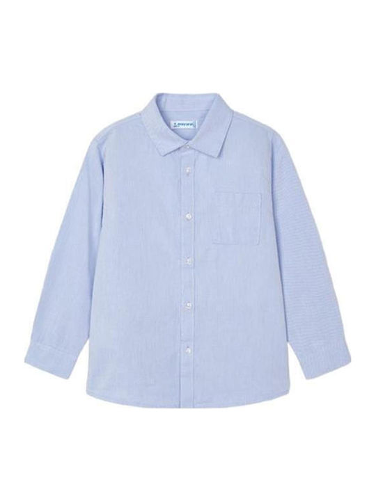 Kids Shirt Long Sleeve Light Blue