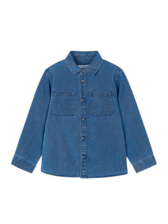 Kids Shirt Long Sleeve Denim Jean