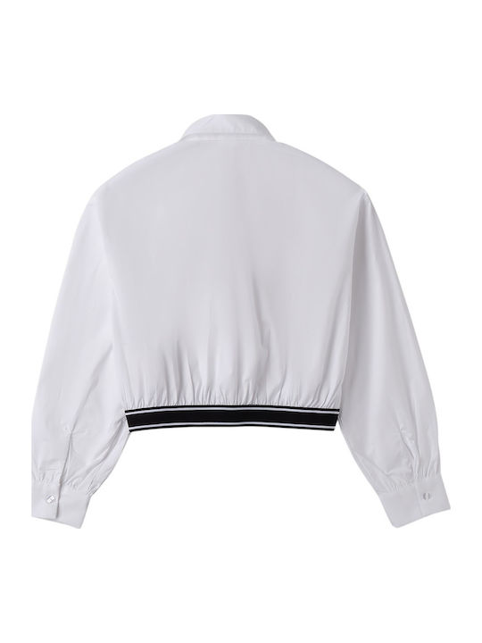 Kids Shirt Long Sleeve White
