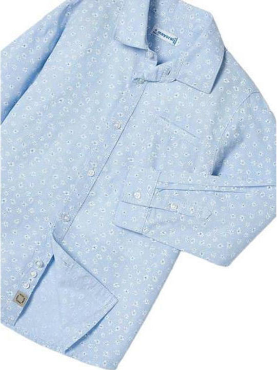 Kinder Hemd Langarm blau