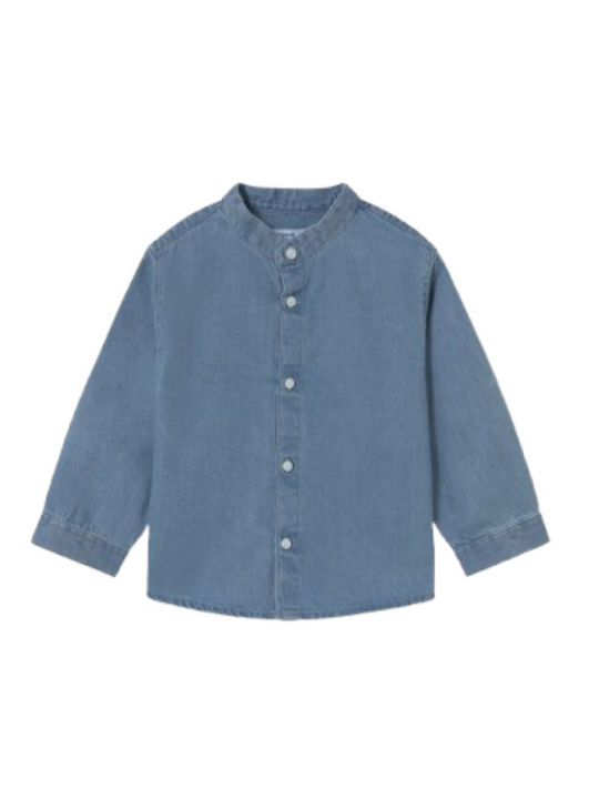 Kinder Hemd Langarm Denim Jean