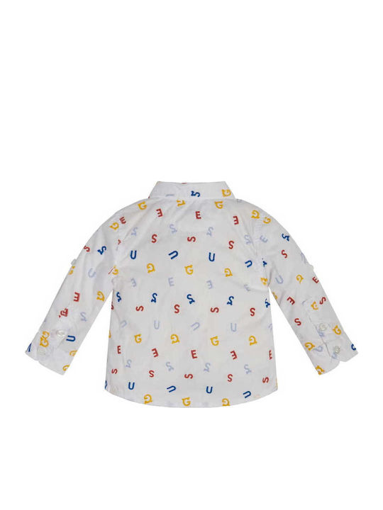 Kids Shirt Long Sleeve White