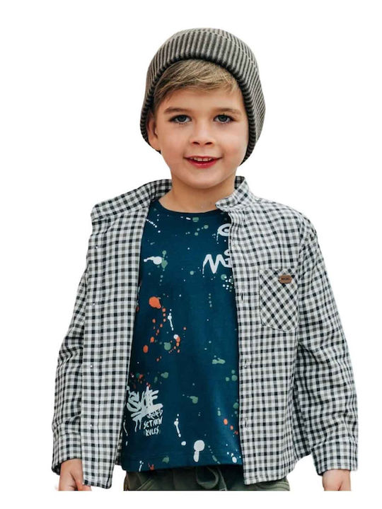 Kids Checked Shirt Long Sleeve Multicolour