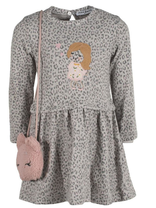 Kinderkleid Langärmelig Gray
