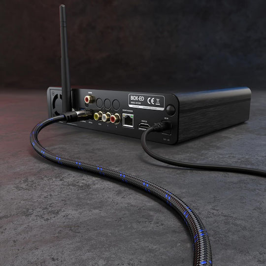 Cablu Audio Optic Toslink Împletitură Nailon Kabeldirekt 15m Cablu Fibra Optică Soundbar Toslink Digital S Pdif Cablu Amplificator Stereo Home Theater Xbox One/ps4