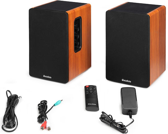 Audizio KS01 Αυτοενισχυόμενα Ηχεία με Bluetooth 80W Wood